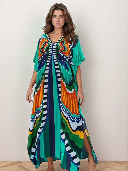 Kaftan asas vivas verde