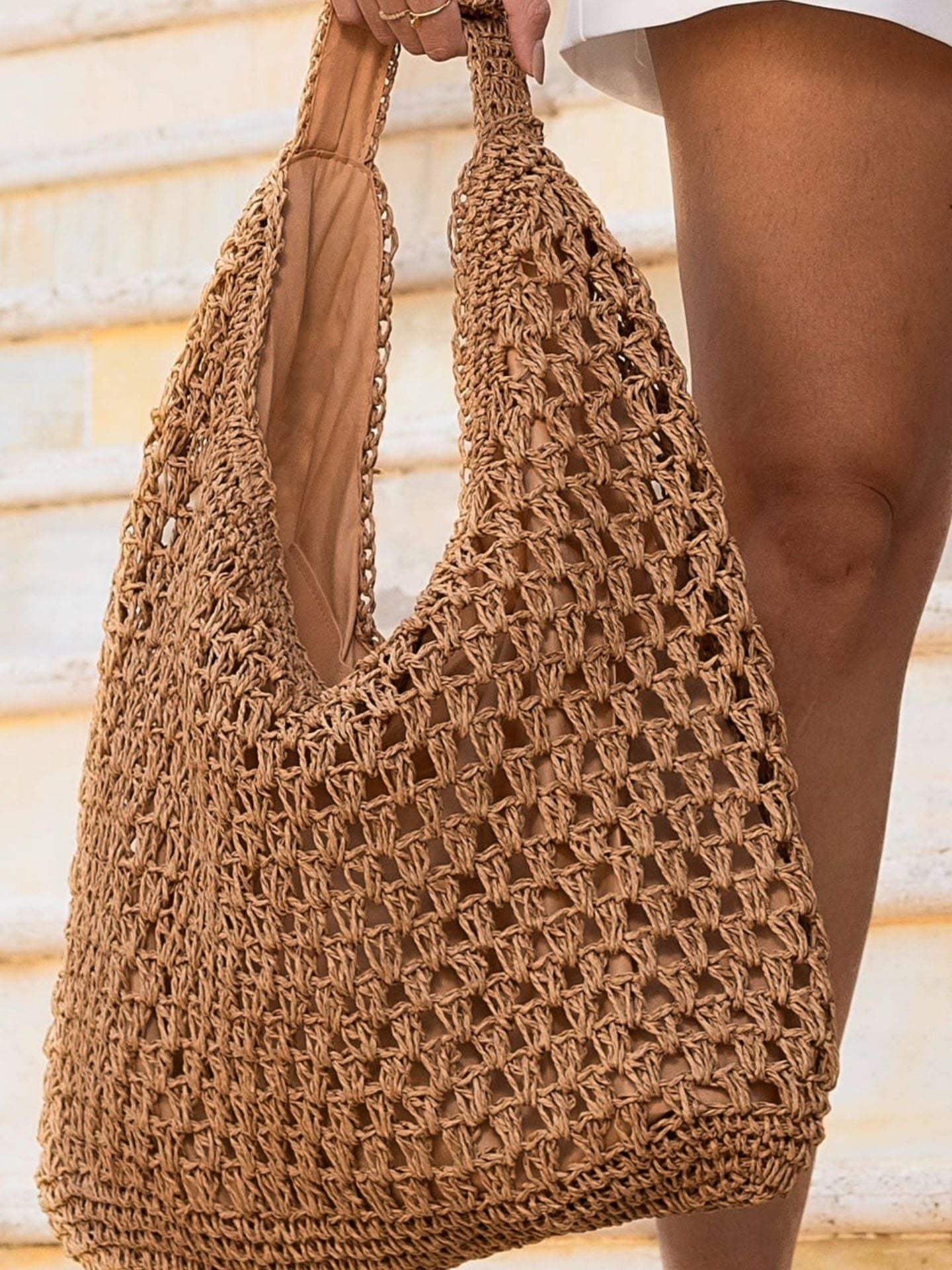Bolsa de palha trama