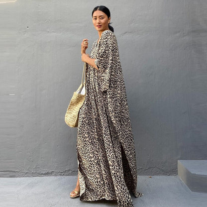 Kaftan sole leopardo