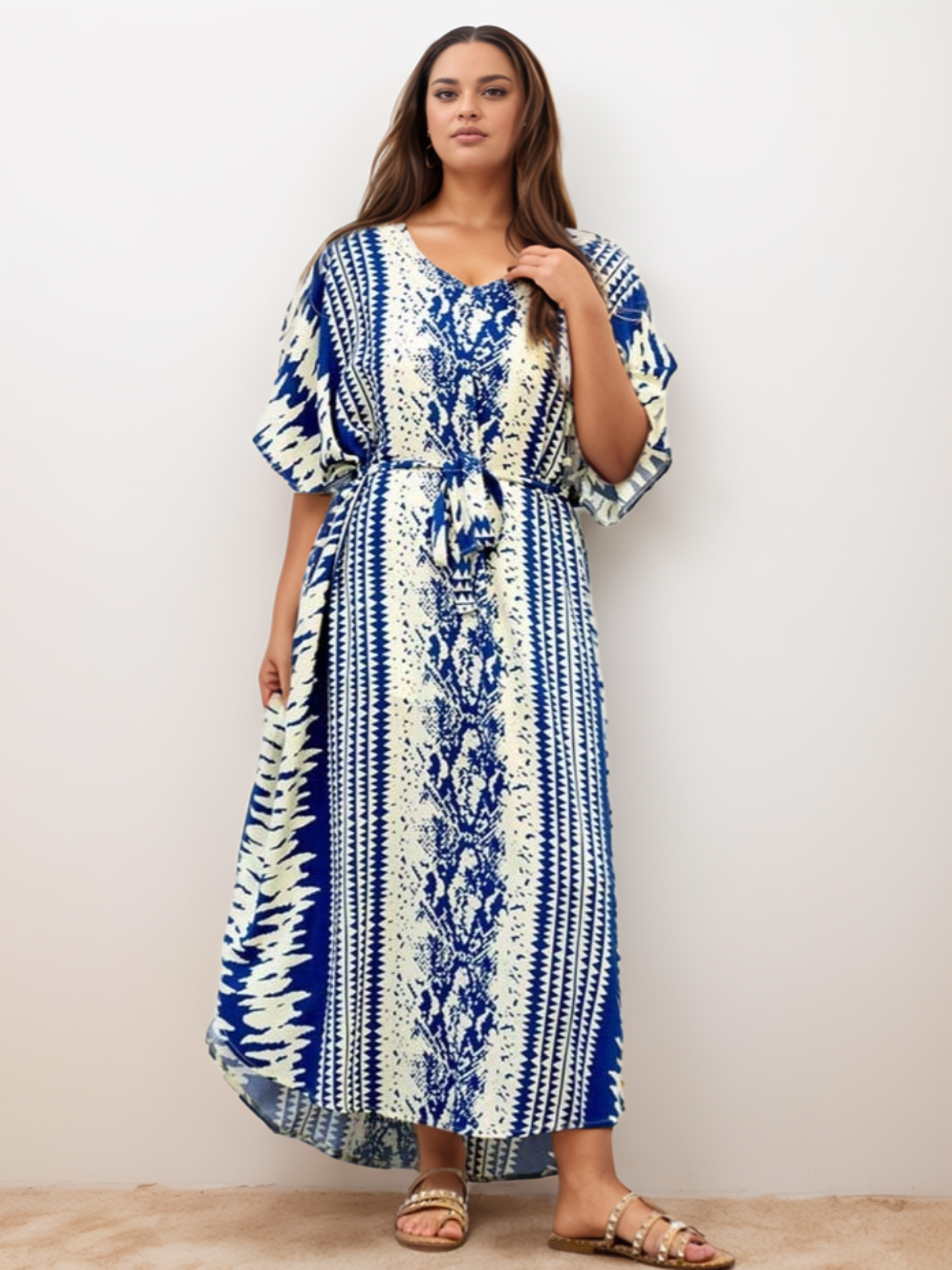 Kaftan marrocos azul