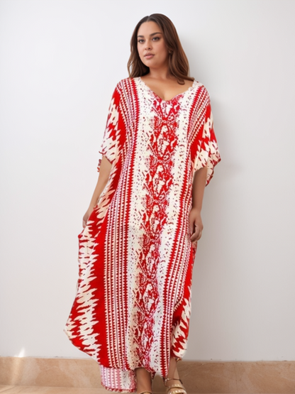 Kaftan marrocos vermelho