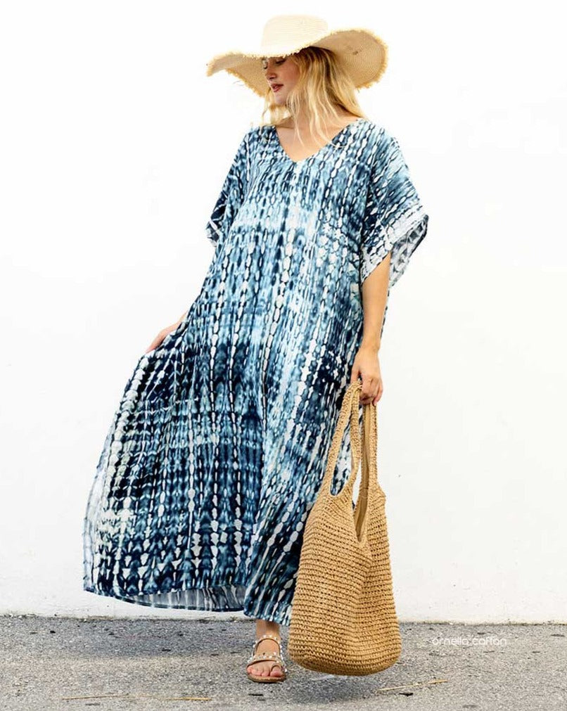 Kaftan sole tie dye cinza