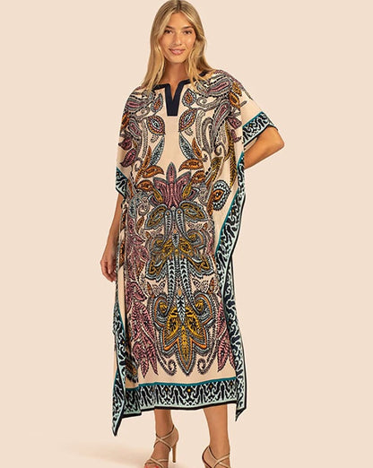 Kaftan paisley nude