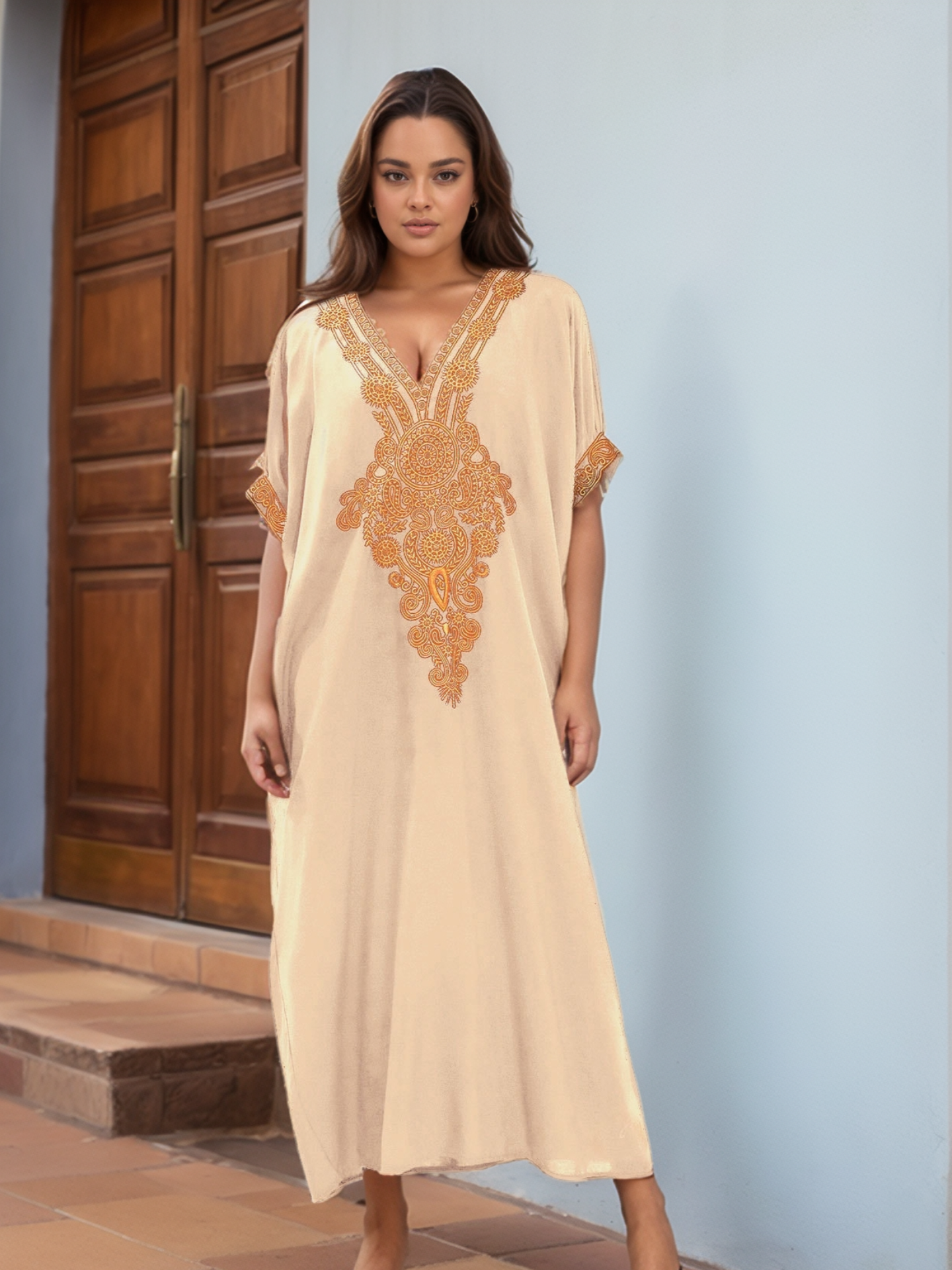 Kaftan Glamour Nude